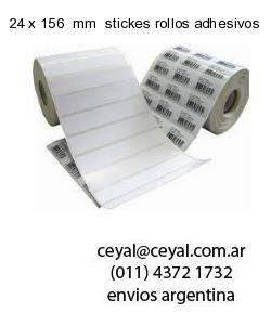 24 x 156  mm  stickes rollos adhesivos