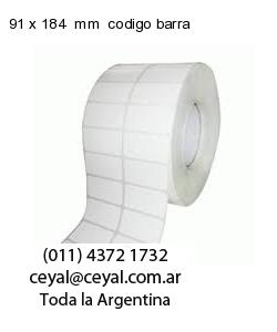91 x 184  mm  codigo barra