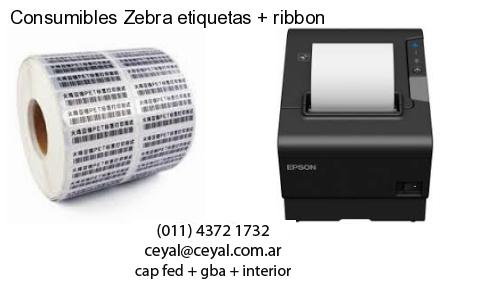 Consumibles Zebra etiquetas   ribbon