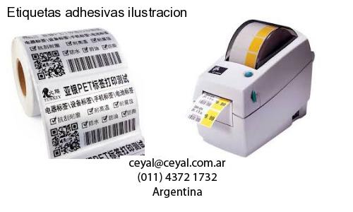 Etiquetas adhesivas ilustracion