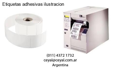 Etiquetas adhesivas ilustracion