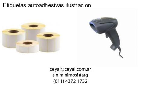 Etiquetas autoadhesivas ilustracion