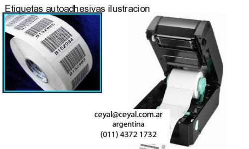 Etiquetas autoadhesivas ilustracion