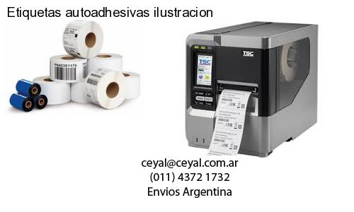 Etiquetas autoadhesivas ilustracion