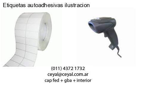 Etiquetas autoadhesivas ilustracion