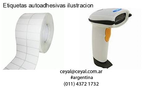 Etiquetas autoadhesivas ilustracion