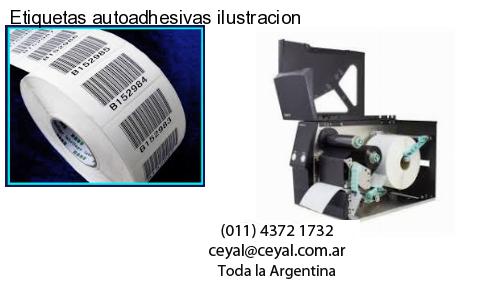 Etiquetas autoadhesivas ilustracion