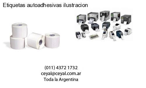 Etiquetas autoadhesivas ilustracion
