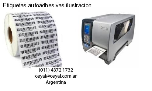 Etiquetas autoadhesivas ilustracion