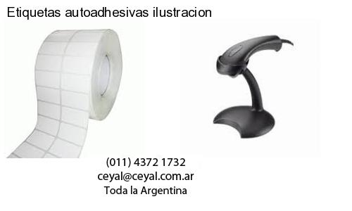 Etiquetas autoadhesivas ilustracion