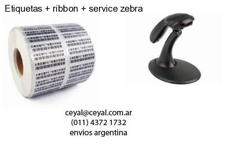 Etiquetas ribbon service zebra