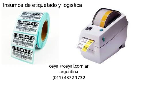 Insumos de etiquetado y logistica