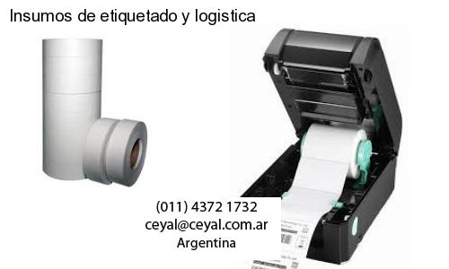 Insumos de etiquetado y logistica