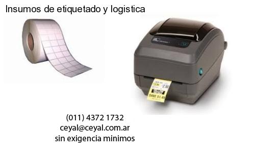 Insumos de etiquetado y logistica