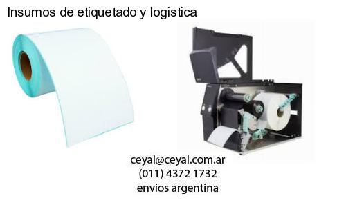 Insumos de etiquetado y logistica