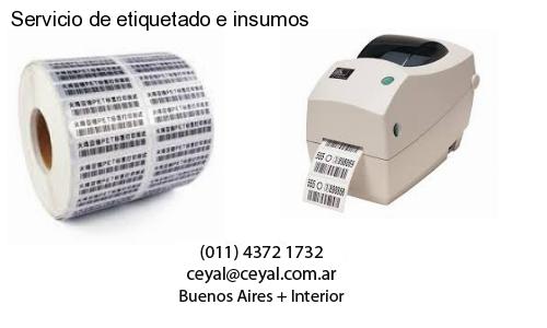 Servicio de etiquetado e insumos