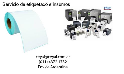 Servicio de etiquetado e insumos