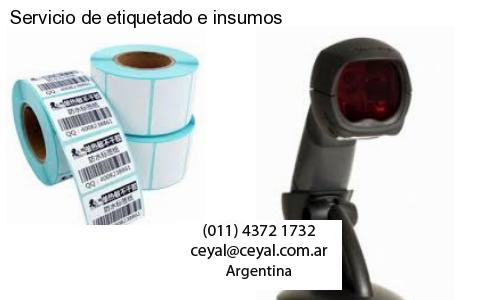 Servicio de etiquetado e insumos