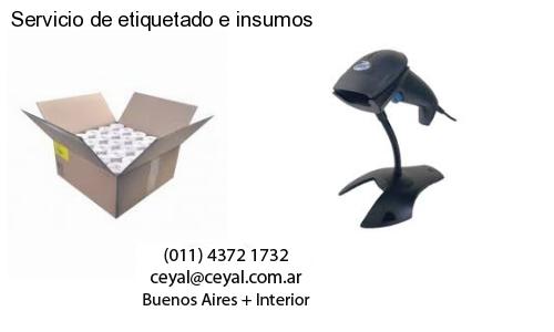 Servicio de etiquetado e insumos