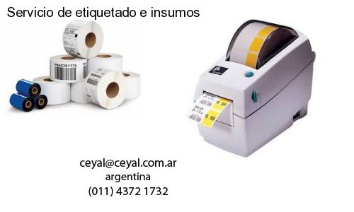 Servicio de etiquetado e insumos