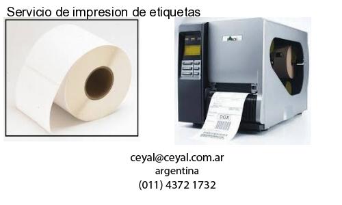 Servicio de impresion de etiquetas