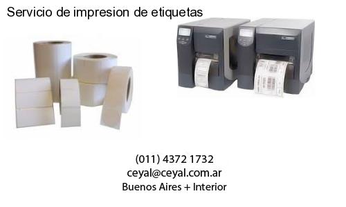 Servicio de impresion de etiquetas