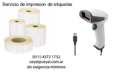 Servicio de impresion de etiquetas
