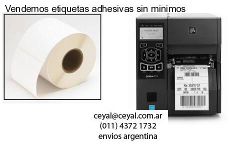Vendemos etiquetas adhesivas sin minimos
