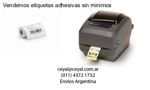 Vendemos etiquetas adhesivas sin minimos