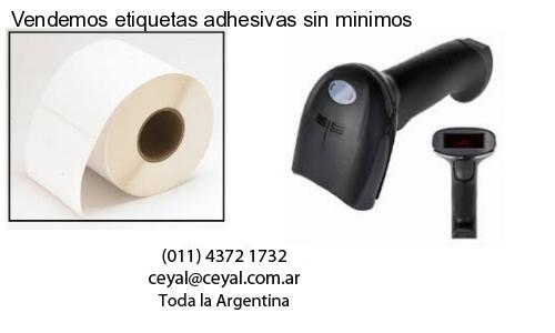 Vendemos etiquetas adhesivas sin minimos