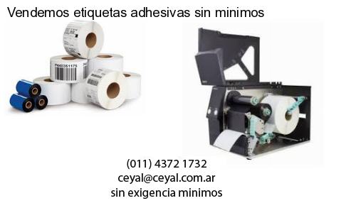Vendemos etiquetas adhesivas sin minimos
