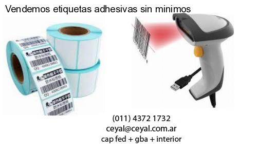 Vendemos etiquetas adhesivas sin minimos