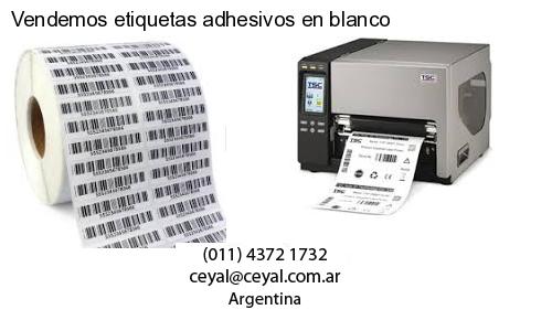 Vendemos etiquetas adhesivos en blanco