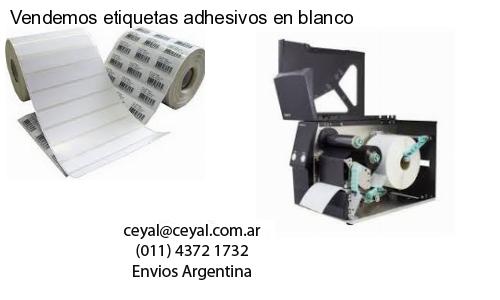 Vendemos etiquetas adhesivos en blanco