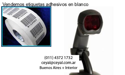 Vendemos etiquetas adhesivos en blanco
