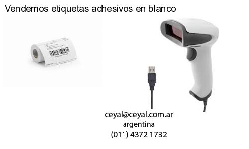 Vendemos etiquetas adhesivos en blanco