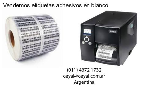 Vendemos etiquetas adhesivos en blanco