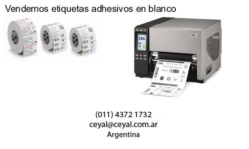 Vendemos etiquetas adhesivos en blanco
