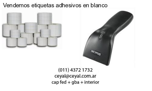 Vendemos etiquetas adhesivos en blanco