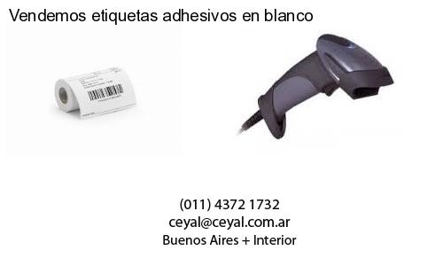 Vendemos etiquetas adhesivos en blanco
