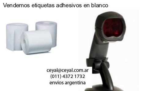 Vendemos etiquetas adhesivos en blanco