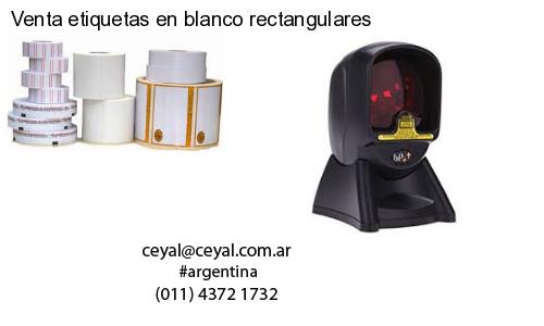 Venta etiquetas en blanco rectangulares
