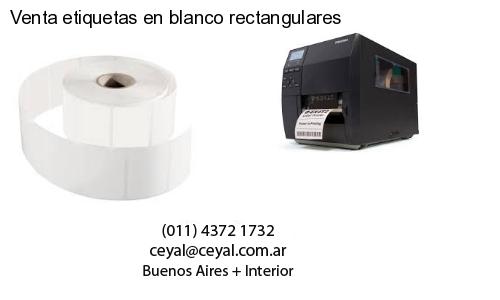 Venta etiquetas en blanco rectangulares