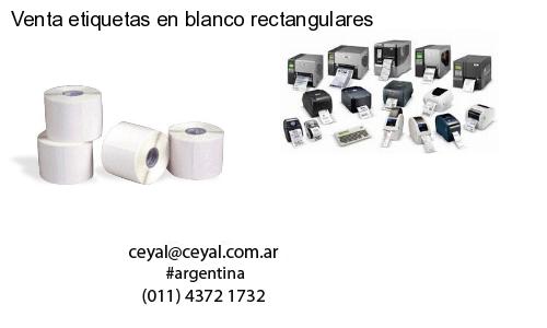 Venta etiquetas en blanco rectangulares