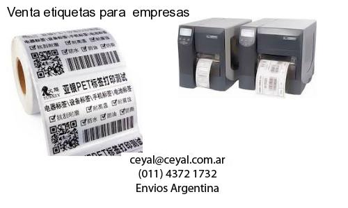 Venta etiquetas para  empresas