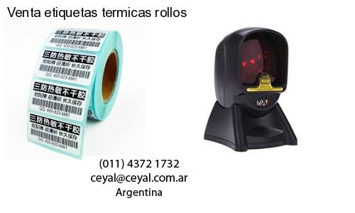 Venta etiquetas termicas rollos