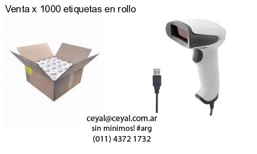Venta x 1000 etiquetas en rollo