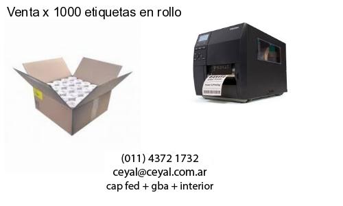 Venta x 1000 etiquetas en rollo