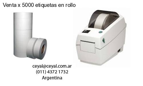 Venta x 5000 etiquetas en rollo