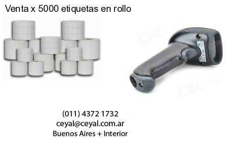 Venta x 5000 etiquetas en rollo